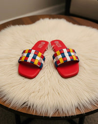 Woven Strap Slides